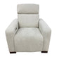 Gray recliner chair on a white background