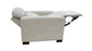Beige recliner sofa on a white background