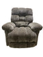 brown textured recliner chair on a white background