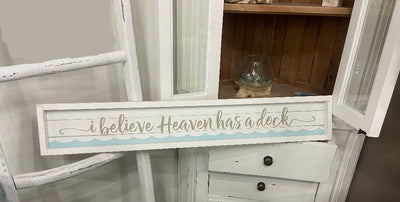 Heaven Has A Dock Lake Sign