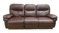 Leya Power Leather Reclining Sofa and Rocking Loveseat Set