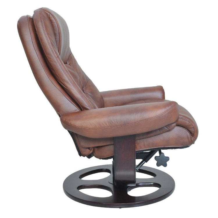 Jacque Pedestal Reclining Chair & Ottoman