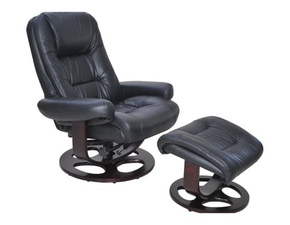 Jacque Pedestal Reclining Chair & Ottoman