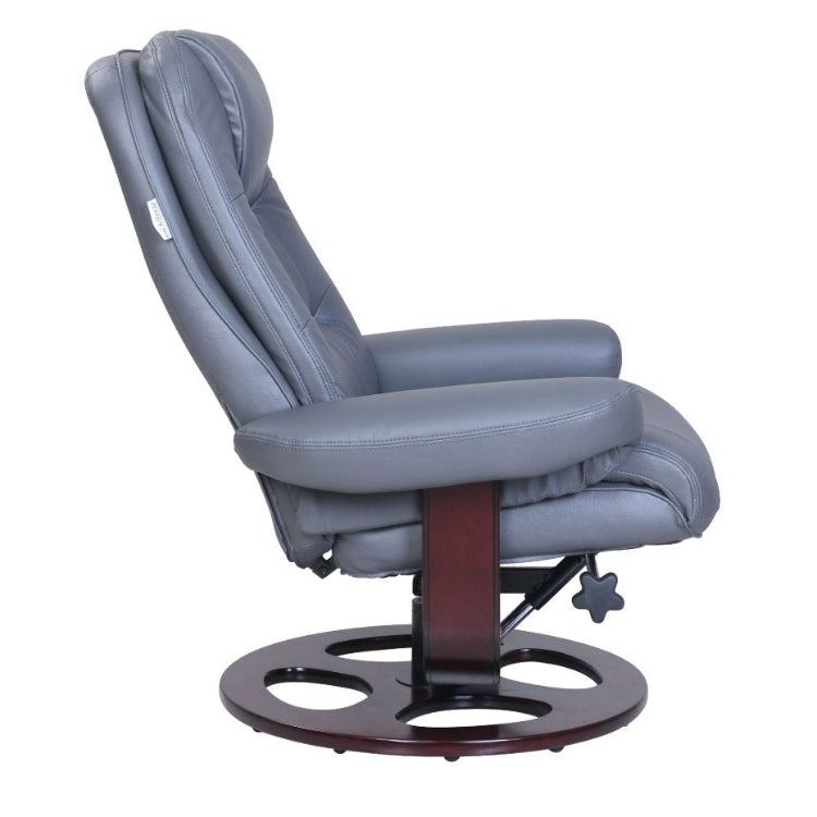 Jacque Pedestal Reclining Chair & Ottoman