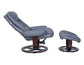 Jacque Pedestal Reclining Chair & Ottoman