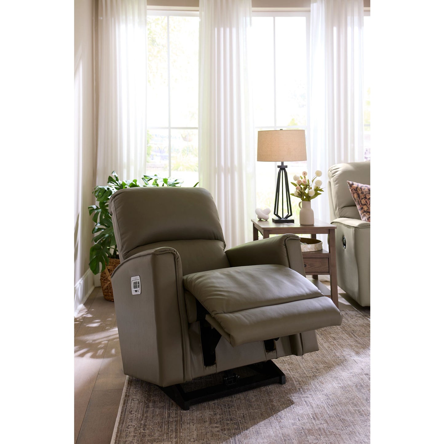 Cade Leather Reclining Sofa — Gambit Oyster — view 44