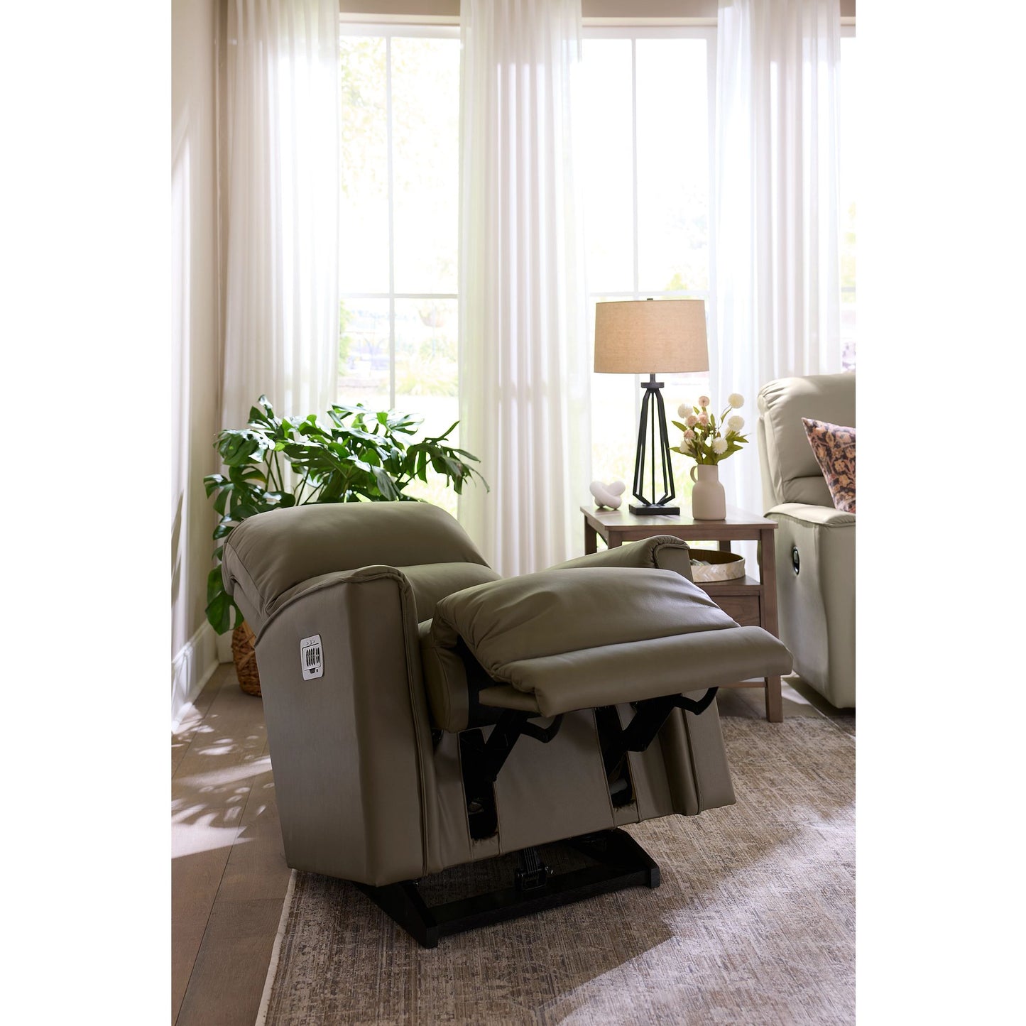 Cade Leather Reclining Sofa — Gambit Oyster — view 45