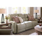 Cade Leather Reclining Sofa — Gambit Oyster — view 46