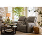 Cade Leather Reclining Sofa — Cozy Match Putty — view 5