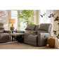 Cade Leather Reclining Sofa — Cozy Match Putty — view 7