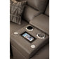 Cade Leather Reclining Sofa — Cozy Match Putty — view 15