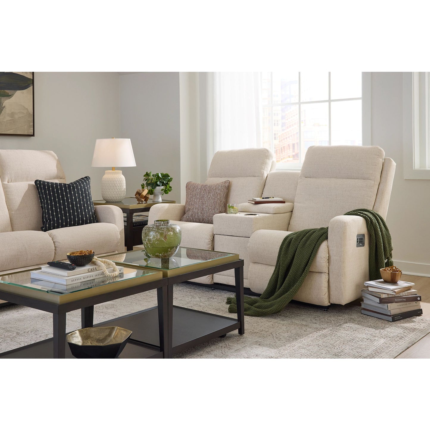 Finley Reclining Sofa — Defender Bone — view 18