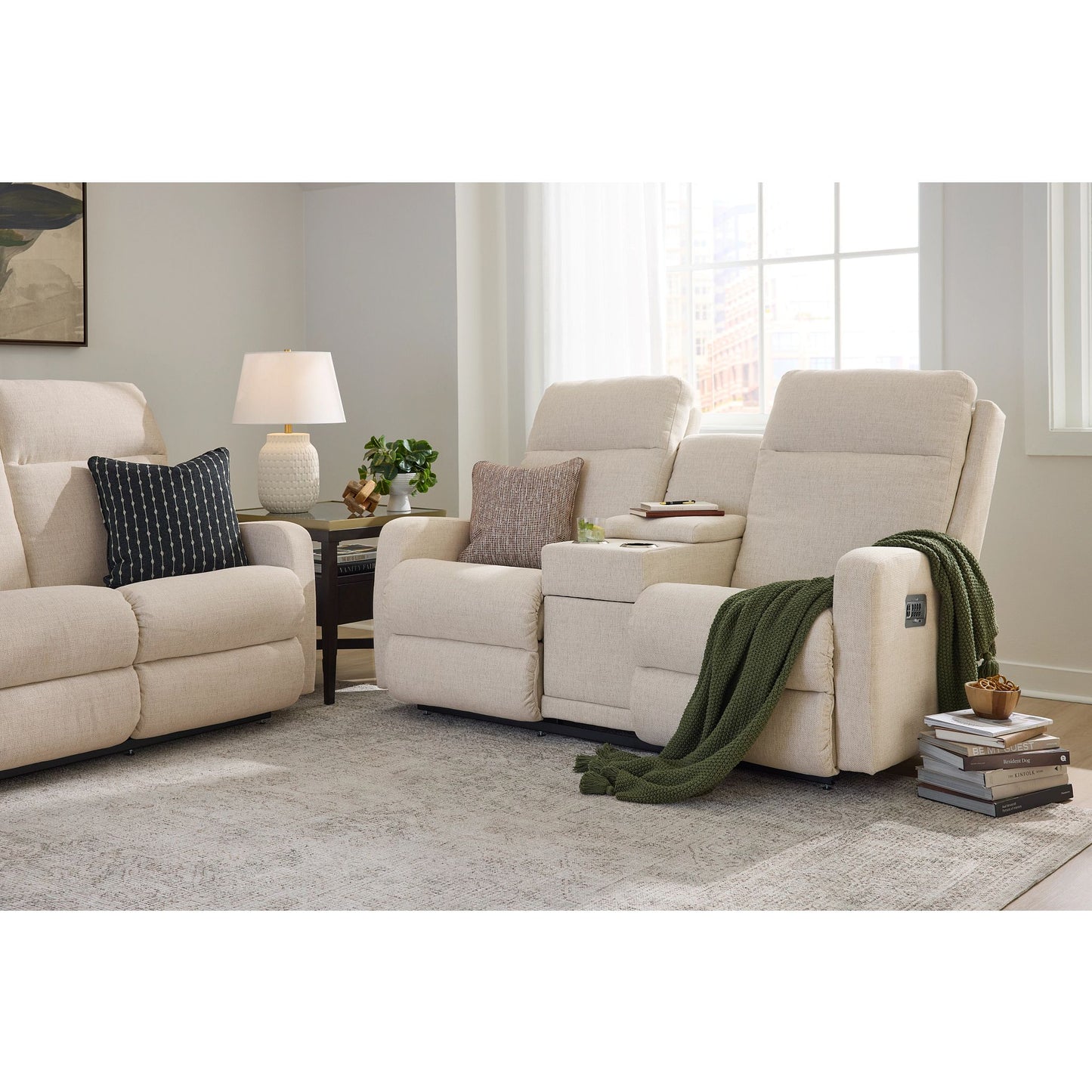 Finley Reclining Sofa — Defender Bone — view 19