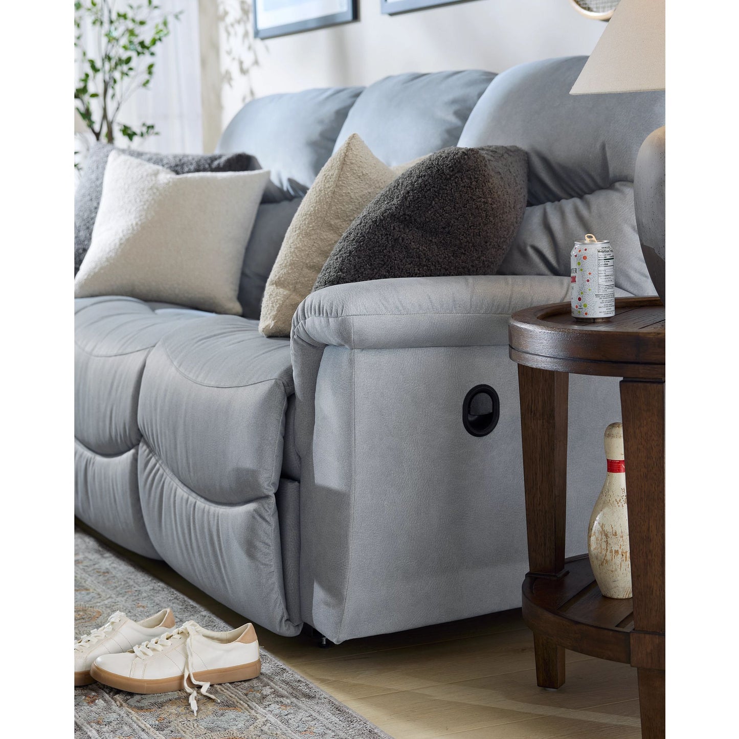 James Reclining Sofa — i-Kudos Powder — view 90