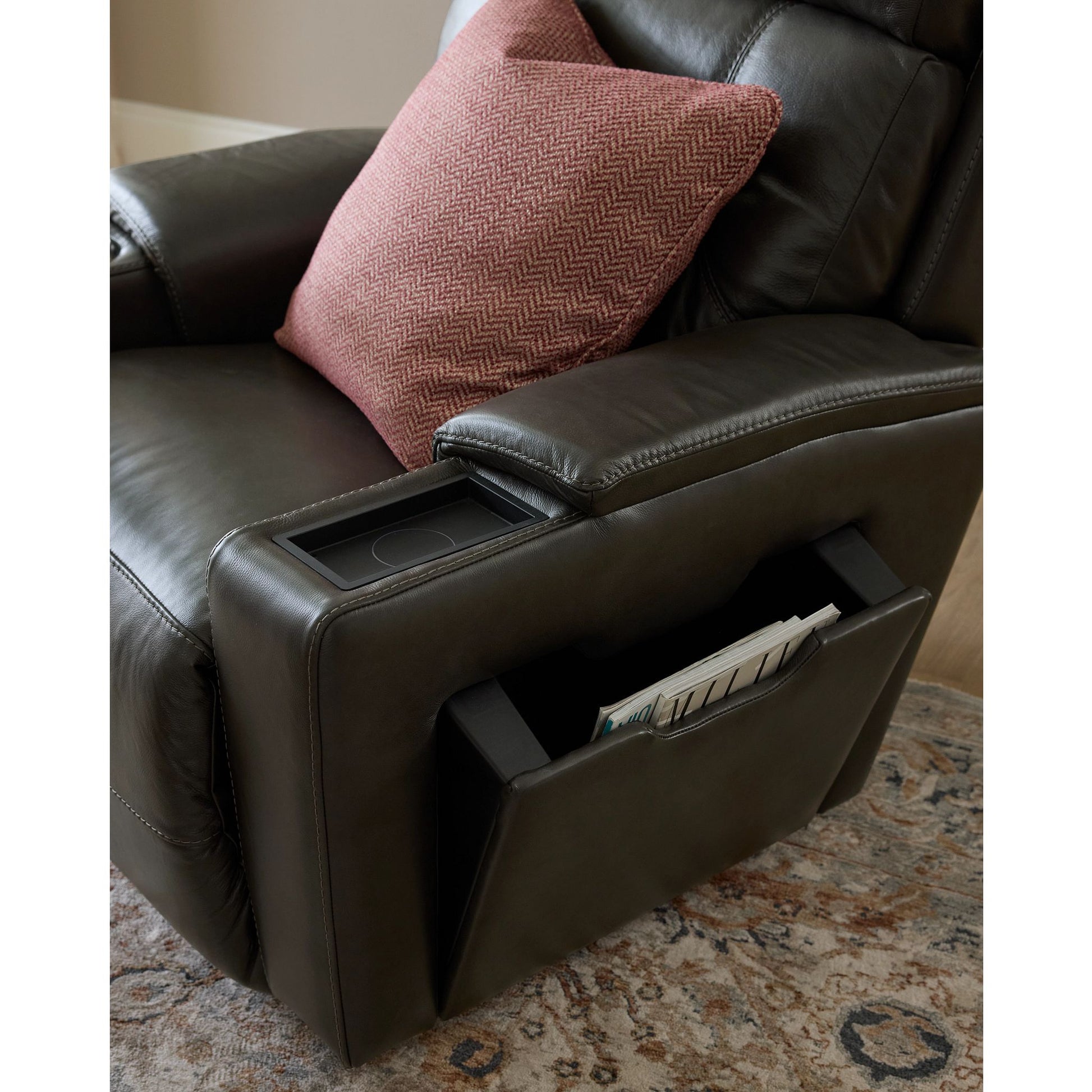 Ava Reclining Sofa — Ross Linen — view 33