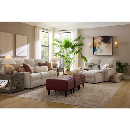 Ava Reclining Sofa — Ross Linen — view 26
