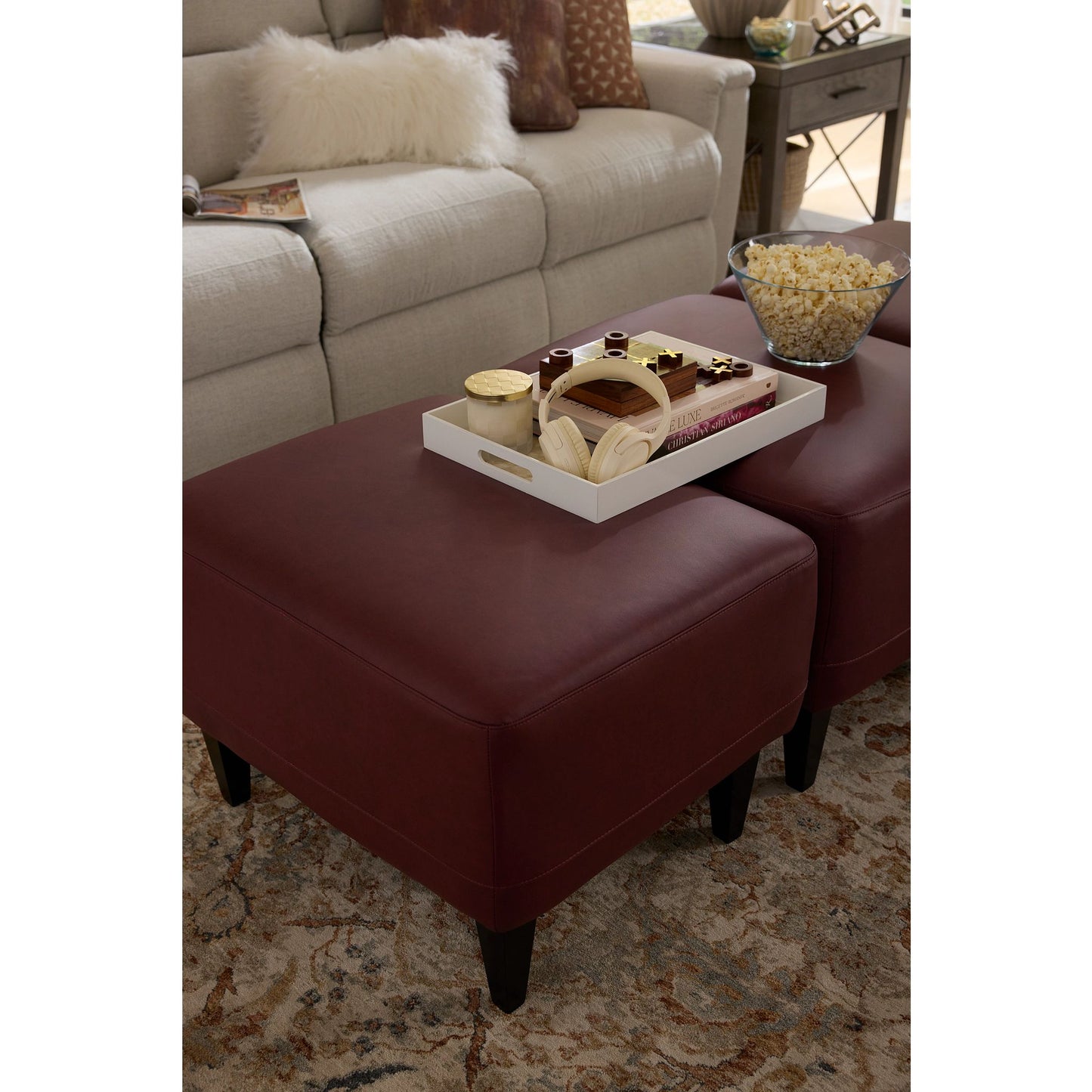 Ava Reclining Sofa — Ross Linen — view 47
