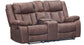 Lux Reclining Console Loveseat