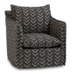 Patterned armchair on a white background