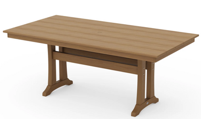 Farmhouse Trestle 37"x72" Dining Table