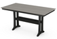 Farmhouse Trestle 37" x 72" and 38” x 96” Counter Table Two Tone