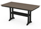 Farmhouse Trestle 37" x 72" and 38” x 96” Counter Table Two Tone