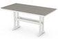 Farmhouse Trestle 37" x 72" and 38” x 96” Counter Table Two Tone