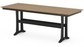 Farmhouse Trestle 37" x 72" and 38” x 96” Counter Table Two Tone