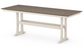 Farmhouse Trestle 37" x 72" and 38” x 96” Counter Table Two Tone