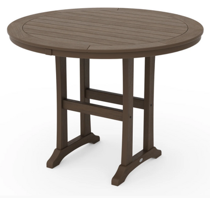 Nautical Trestle 48" Round Counter Table