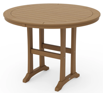 Nautical Trestle 48" Round Counter Table