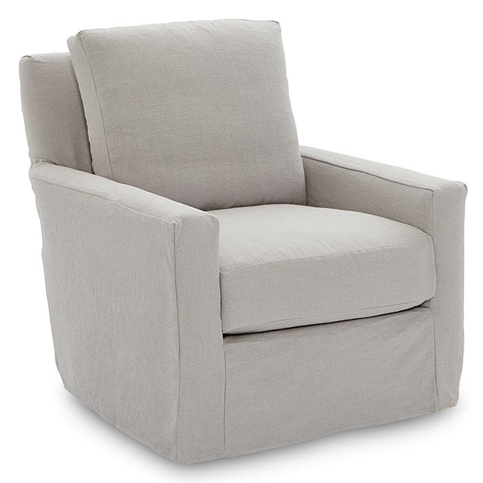 Gray armchair on a white background