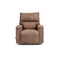 Maddox Faux Leather Recliner — i-Rivers Camel — view 40