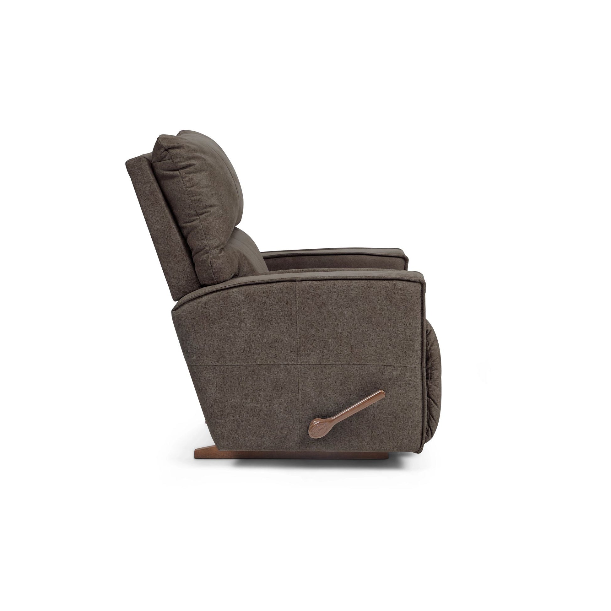 Maddox Faux Leather Recliner — i-Rivers Smoke — view 23