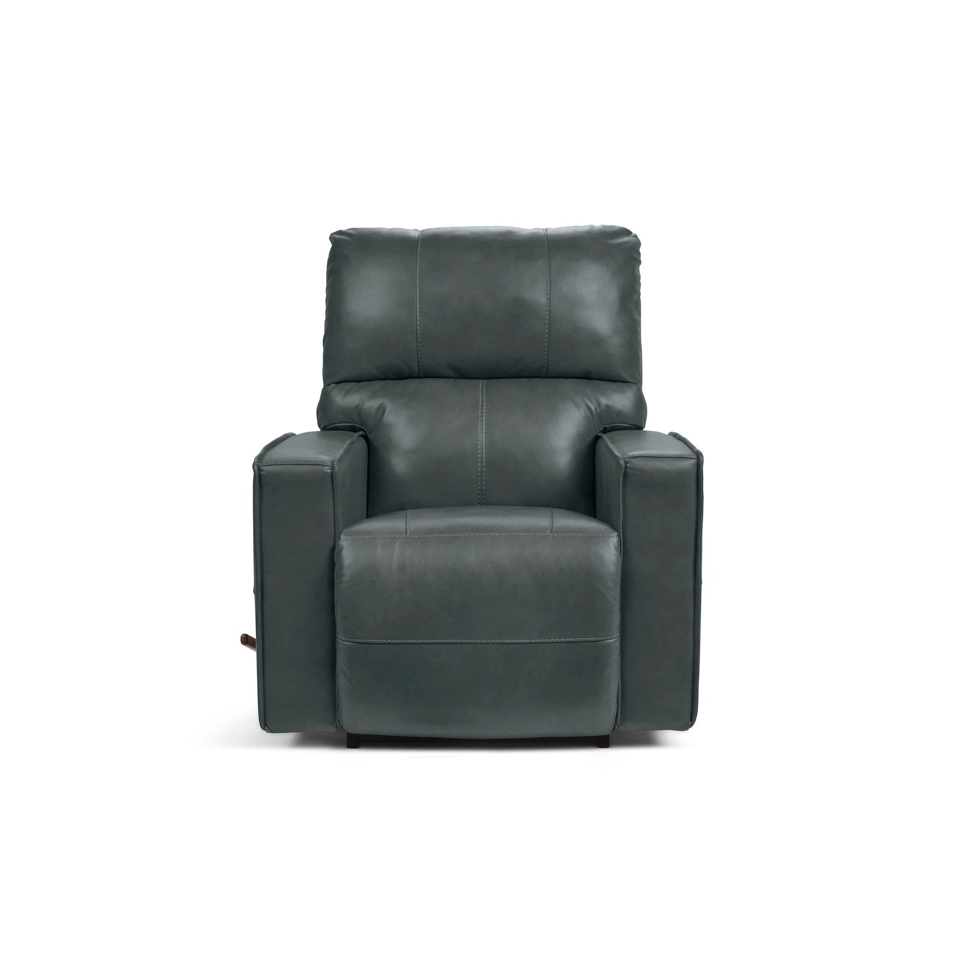 Maddox Leather Recliner — Topflight Slate — view 9