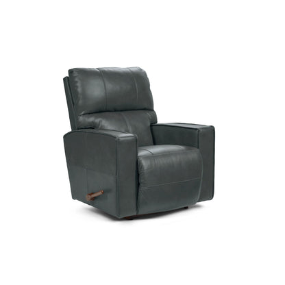 Maddox Leather Recliner — Topflight Slate