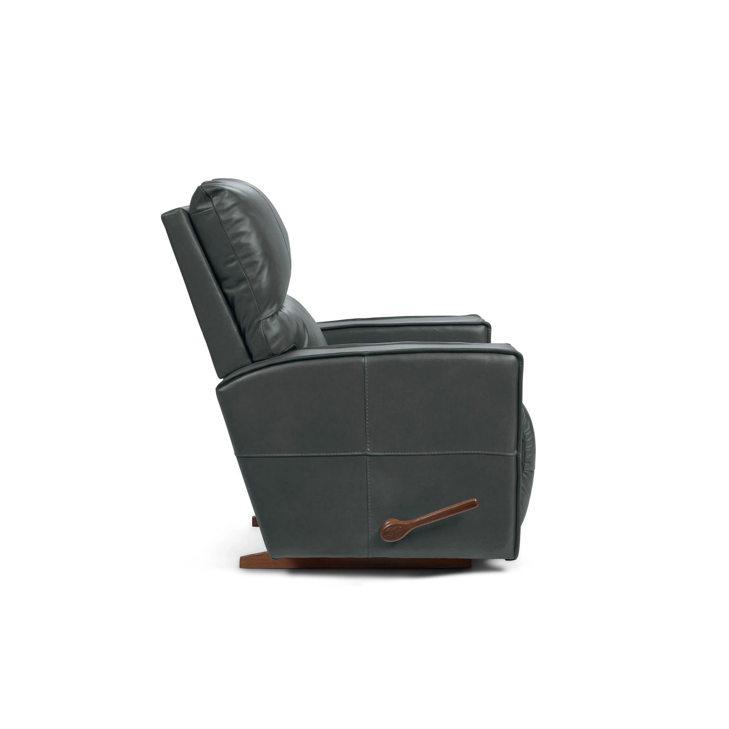 Maddox Leather Recliner — Topflight Slate — view 3