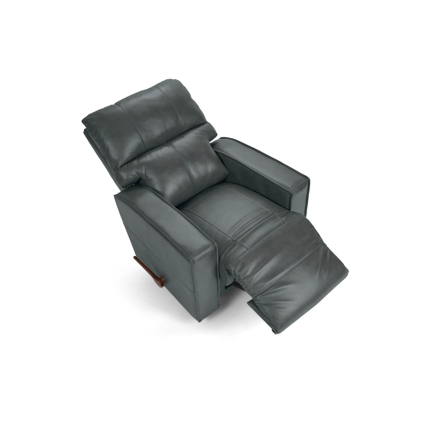 Maddox Leather Recliner — Topflight Slate — view 6