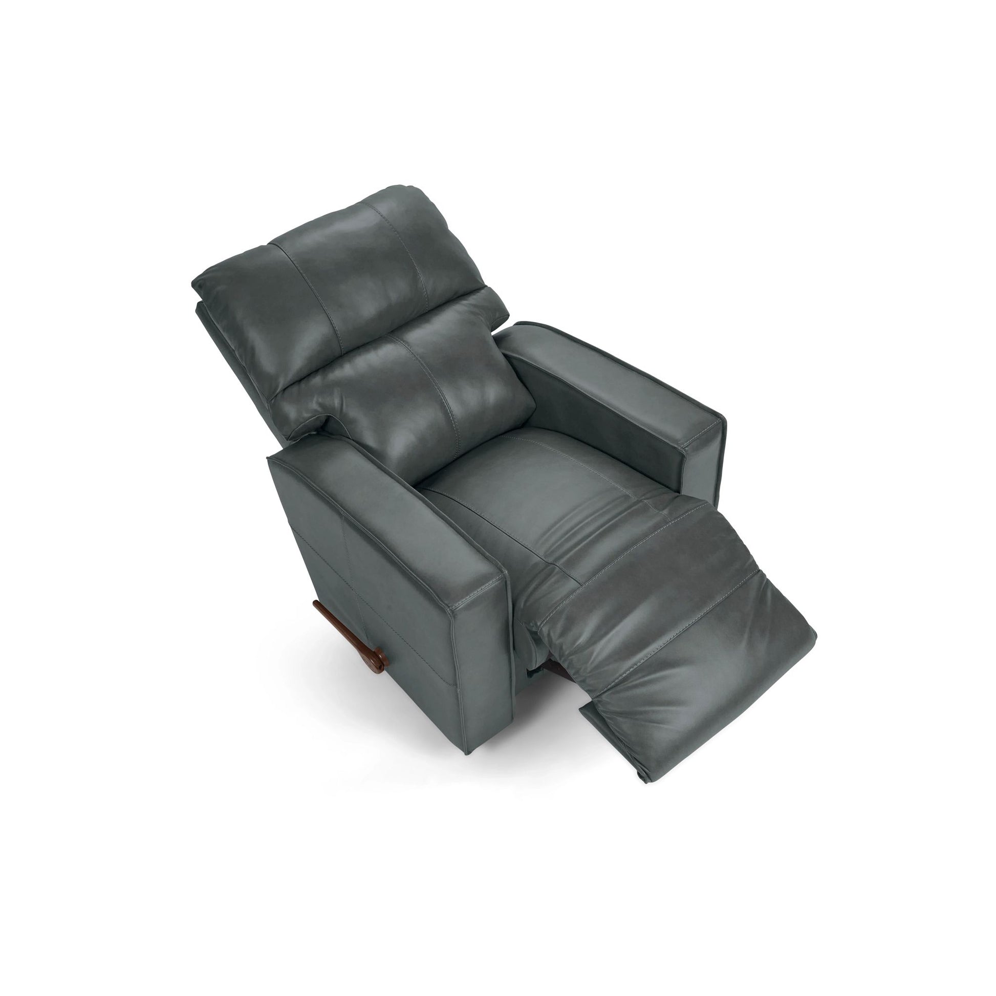 Maddox Leather Recliner — Topflight Slate — view 6