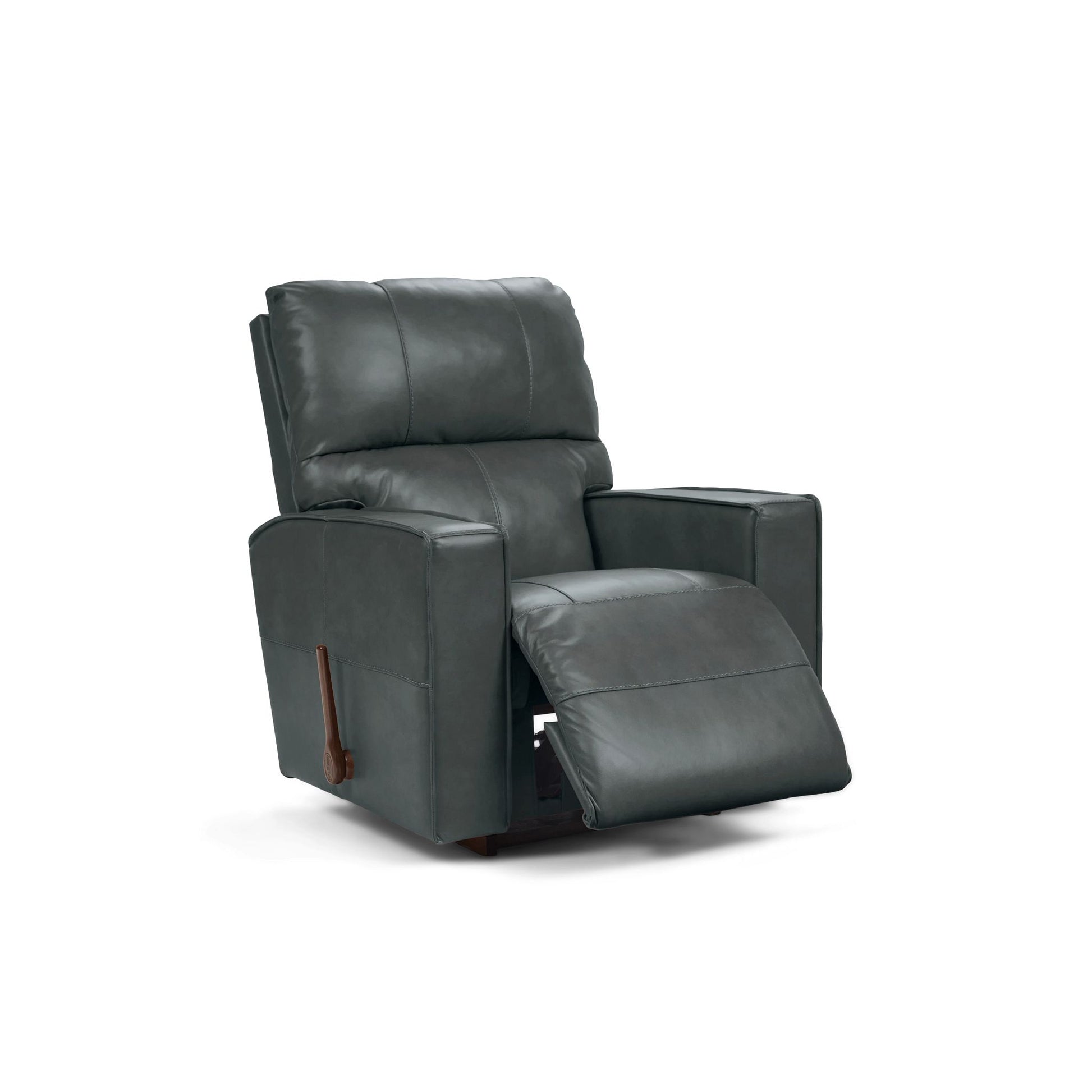 Maddox Leather Recliner — Topflight Slate — view 10
