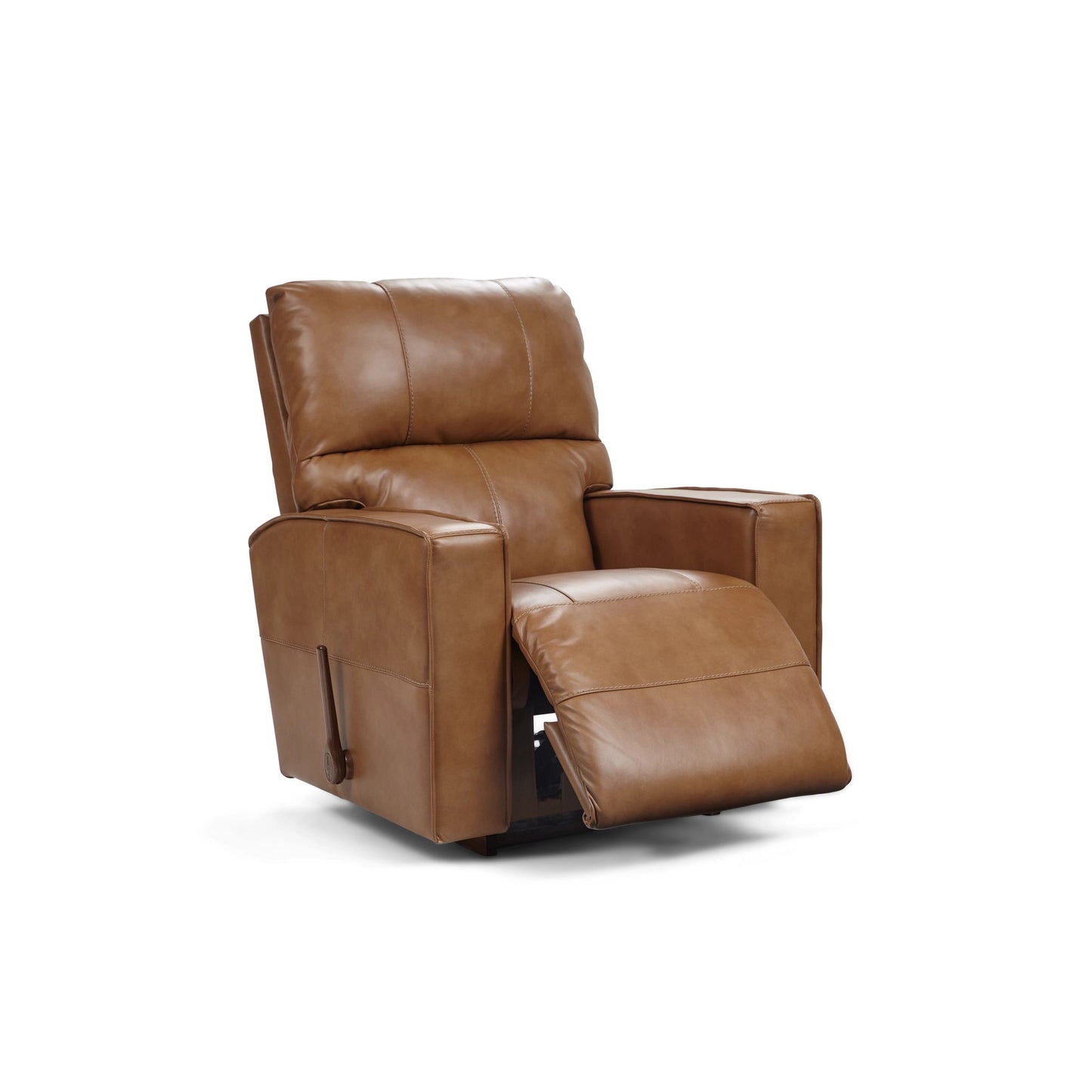 Maddox Leather Recliner — Topflight Camel — view 19