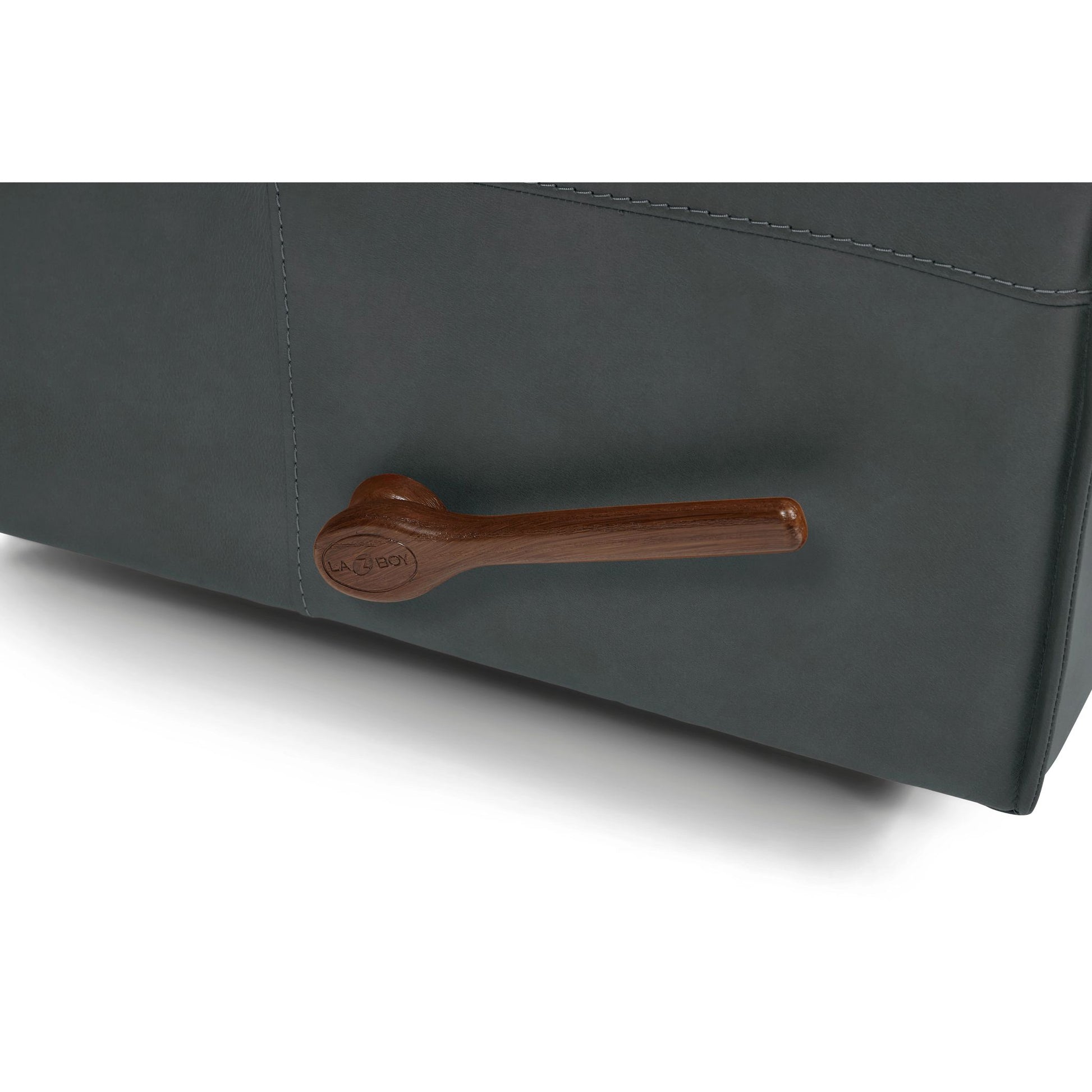 Maddox Leather Recliner — Topflight Slate — view 7