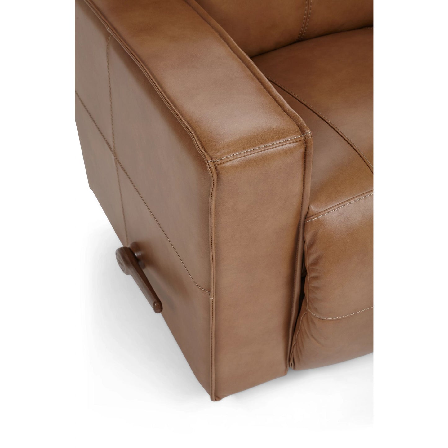 Maddox Leather Recliner — Topflight Camel — view 15