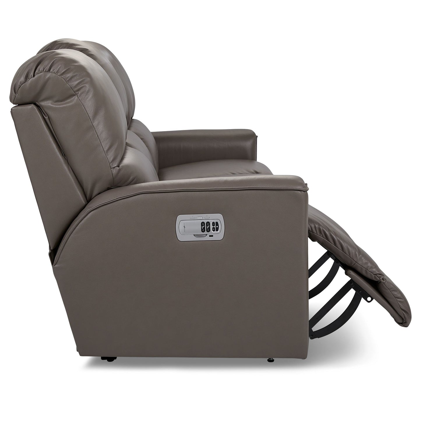 Cade Leather Reclining Sofa — Cozy Match Putty — view 31