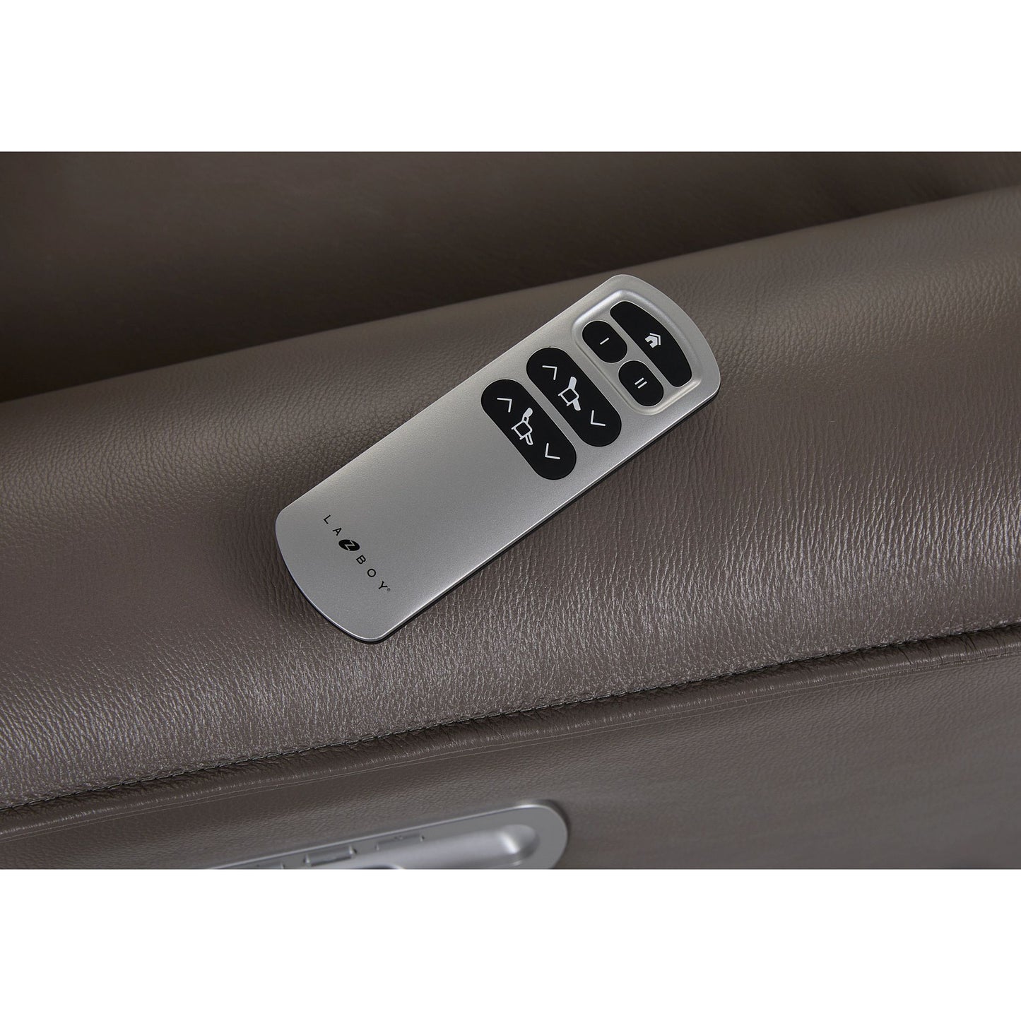 Cade Leather Reclining Sofa — Cozy Match Putty — view 28