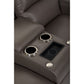 Cade Leather Reclining Loveseat — Cozy Match Putty — view 3