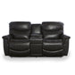 James Leather Reclining Loveseat — Yellowstone Charcoal — view 9