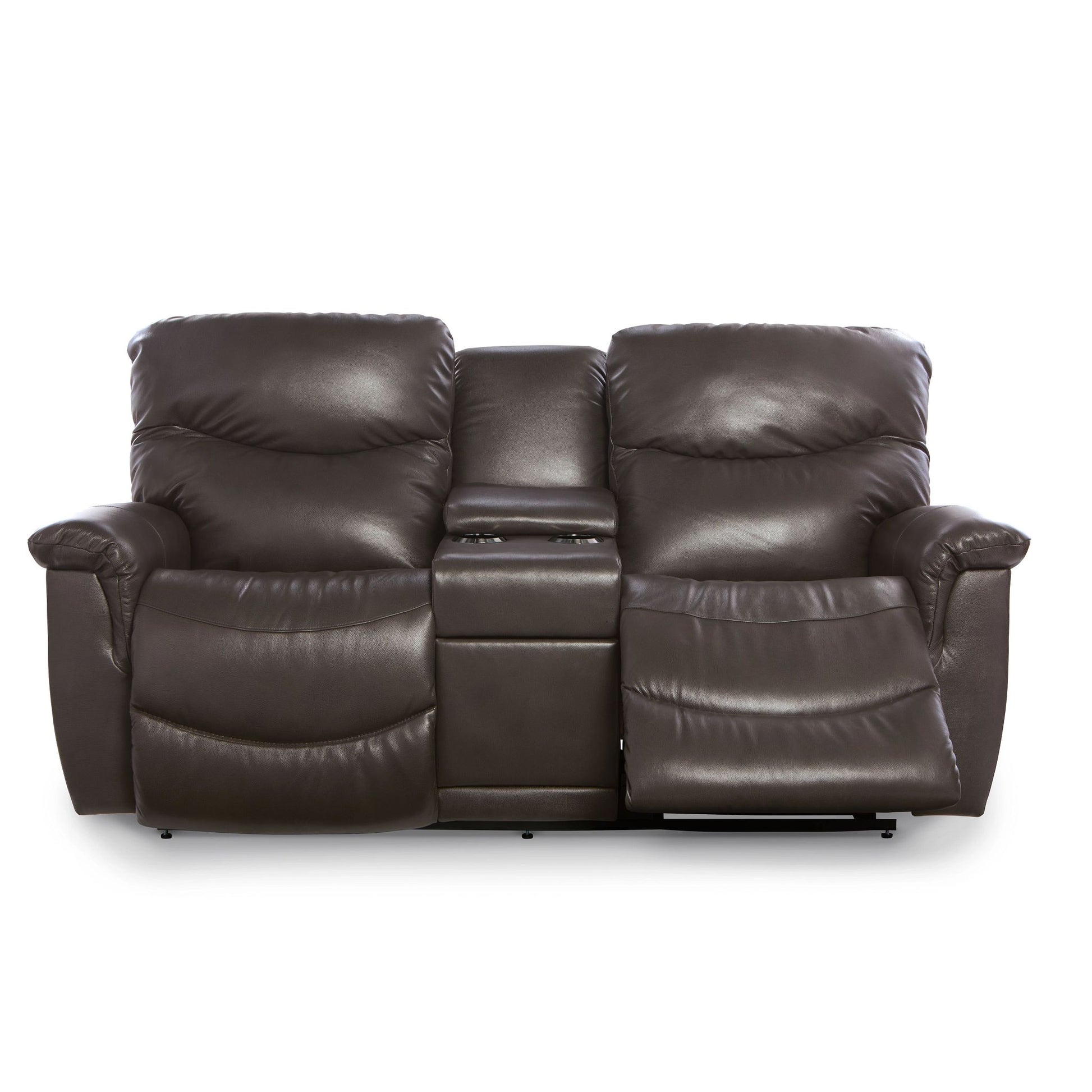 James Leather Reclining Loveseat — Yellowstone Walnut — view 64