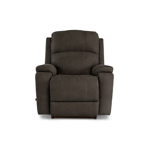 A gray Dorian Recliner with a padded backrest, seat, and armrests, designed for comfort and style.