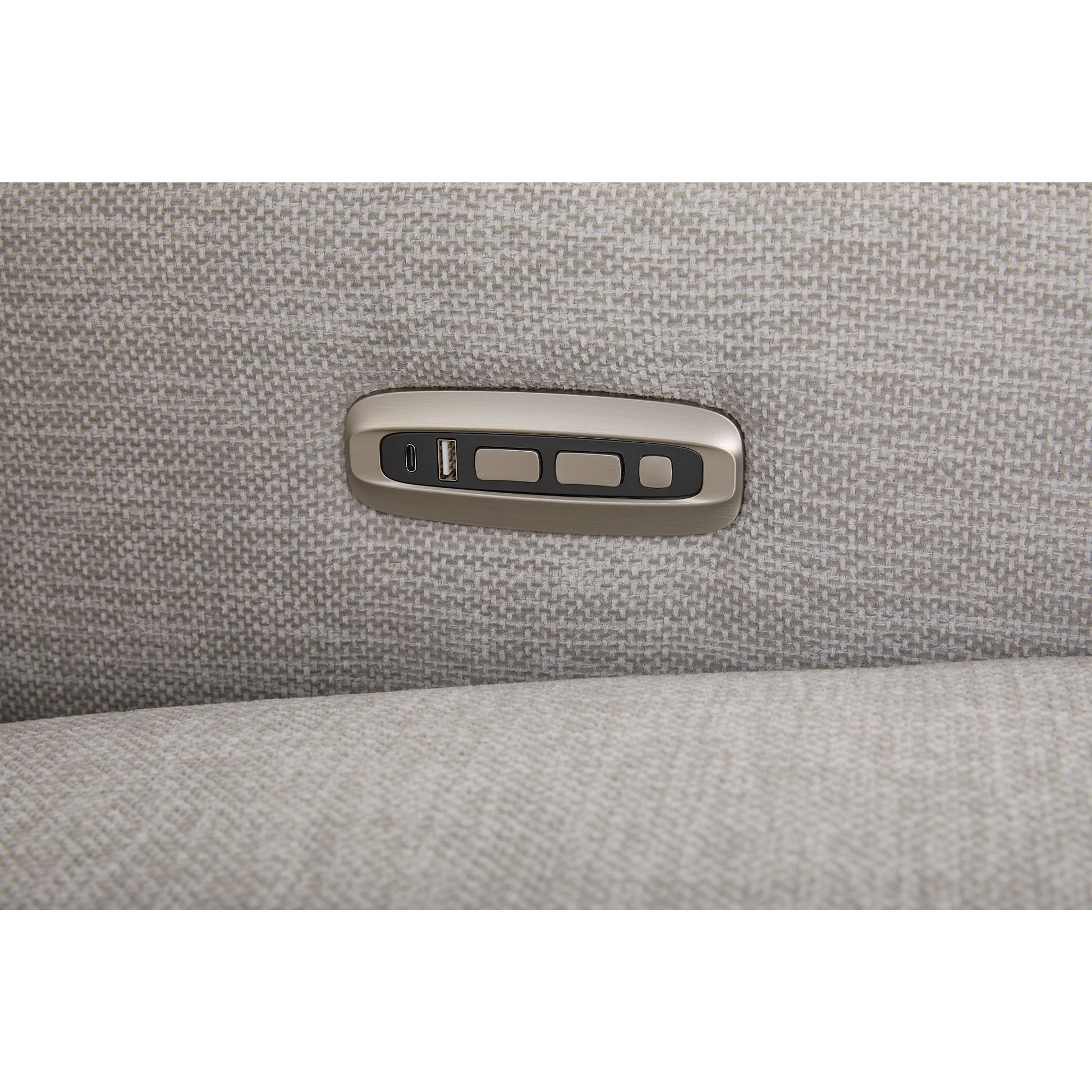 Acadia Reclining Sofa — Gail Oyster — view 52